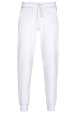 HAKRO Regular Fit Jogginghose weiss, Einfarbig von HAKRO