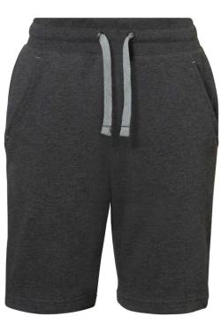 HAKRO Regular Fit Kurze Jogginghose anthrazit, Meliert von HAKRO