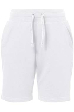 HAKRO Regular Fit Kurze Jogginghose weiss, Einfarbig von HAKRO