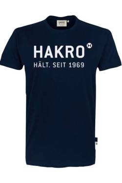 HAKRO Regular Fit T-Shirt Rundhals tinte, bedruckt von HAKRO