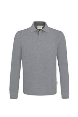 Hakro Longsleeve-Poloshirt Performance, grau-meliert, 3XL von HAKRO