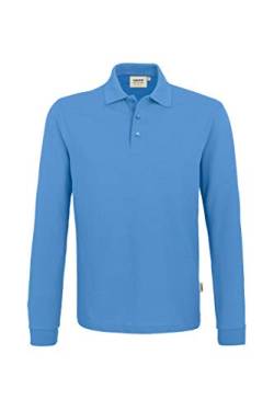 Hakro Performance Langarm-Poloshirt mittelblau | XL von HAKRO