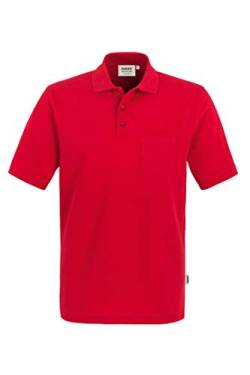 Hakro Pocket Polo Top, rot, 2XL von HAKRO