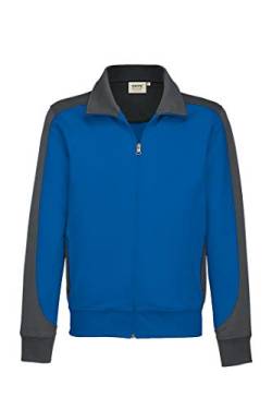 Hakro Sweatjacke Contrast Performance, HK477-royalblau, S von HAKRO