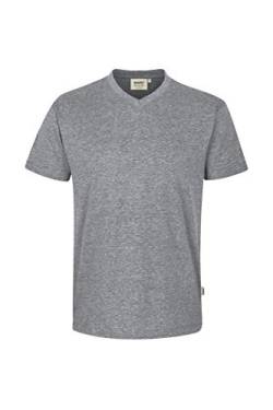 Hakro V Shirt Classic, grau-meliert, 2XL von HAKRO