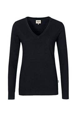 Hakro Women V-Pullover Merino Wool, HK134-schwarz, L von HAKRO