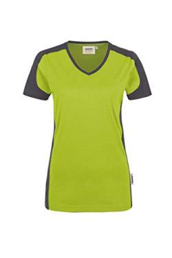 Hakro Women V Shirt Contrast Performance- Gr. L, Kiwi von HAKRO