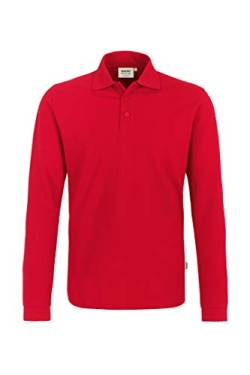 Longsleeve-Poloshirt Classic rot von HAKRO