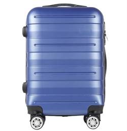 HALAHAI Koffer Gepäck Reisekoffer Aufgegebenes Hardside-Gepäck Mit 4 Spinnerrädern, Leichter Koffer Für Männer Und Frauen Rollkoffer Trolley Koffer (Color : Blu, Size : 20inch) von HALAHAI