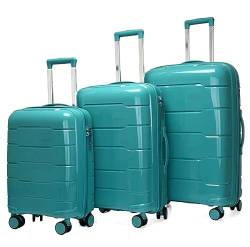 HALAHAI Koffer Gepäck Reisekoffer Gepäcksets 3-teilige Koffer Mit Rollen, Erweiterbar Und Leicht Für Unterwegs Rollkoffer Trolley Koffer (Color : B, Size : 20+24+28 in) von HALAHAI