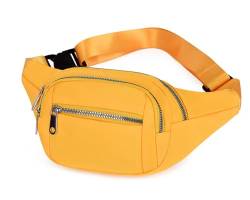HANDAFA Laufende Hüfttasche für Frauen Crossbody Rucksack Mode Athletic WaistPack, Z-gelb, Einheitsgröße von HANDAFA