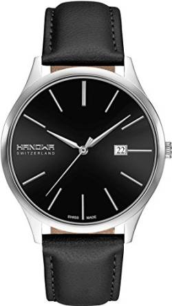 HANOWA Herren Analog Quarz Uhr mit Leder Armband 16-4075.04.007 von HANOWA