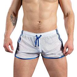 HANXIULIN Badeshorts für Herren Bauch Schwimmen Strand Sommer Badehose Klassisch Badeslip Niedrige Taille Atmungsaktive Einfarbig Sommer Bademode Kurze Badehose Schnelltrocknend von HANXIULIN