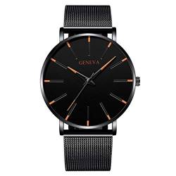 HANXIULIN Watch Men Classic Style Quartz Watch Belt Mesh Strap Men's Watch Automatic Mechanical Automatic Watch von HANXIULIN