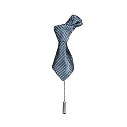 Brosche Pin Männer Stripped Krawatte Form Brosche for Anzug Hemd Kragen Dekor Vintage Broschen Metall Pin Mode Schmuck Zubehör Abzeichen (Color : C) von HAODUOO