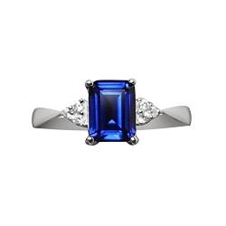 HAODUOO Damen-Ring, 925er-Sterlingsilber, Regenbogen-Verlobungsring, Ehering, 3 Farben, Kunstharz, Ringgröße 9 (Color : Blue, Size : 10) von HAODUOO