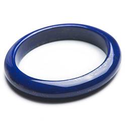 HAODUOO Echter natürlicher Lapislazuli-Edelstein-Kristall, Damen-Armreif, Innendurchmesser 54 mm von HAODUOO