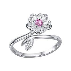 HAODUOO Eheringe for Frauen_ Ring Schwanz Damen Ring Blume Personalisierte Accessoires Zeigefinger Offener Ring Ringe von HAODUOO