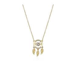 HAODUOO Halskette Silber Traumfänger Halskette Einfacher Schmuck Damen Leichtes Luxusgeschenk, for Freundin Damen Halskette von HAODUOO