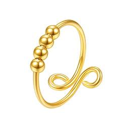 HAODUOO Versprechensringe for Sie 2023_ for Spirale, einzelne verstellbare Ringe, Ring for Frauen, Finger-Spiralringe von HAODUOO