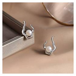 Sterling Silber Ohrringe Mode Geschenk Ohrringe (Color : 2, Size : 925 silver) von HAODUOO