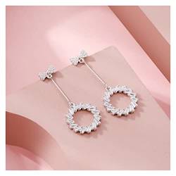 Sterling Silber Volldiamant Ohrringe Mode Geschenk Ohrringe von HAODUOO