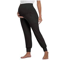 2023 Umstandsleggings Thermo Fleece Hose Schwangerschaft Hosen Warme Leggings für Schwangere Umstandshose Schwangerschaftsleggings Schwangerschaftshose Winterhose Umstandsmode Gefüttert Leggings von HAOLEI