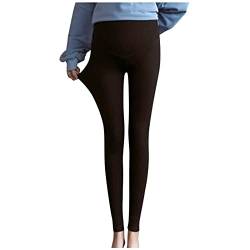 2023 Umstandsleggings Thermo Fleece Hose Schwangerschaft Hosen Warme Leggings für Schwangere Umstandshose Schwangerschaftsleggings Schwangerschaftshose Winterhose Umstandsmode Gefüttert Leggings von HAOLEI