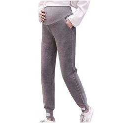 2023 Umstandsleggings Thermo Fleece Hose Schwangerschaft Hosen Warme Leggings für Schwangere Umstandshose Schwangerschaftsleggings Schwangerschaftshose Winterhose Umstandsmode Gefüttert Leggings von HAOLEI