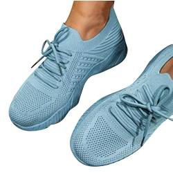 HAOLEI 2023 Damen Mesh Laufschuhe Turnschuhe Sportschuhe Sneaker Running Tennis Schuhe Straßenlaufschuhe Dämpfung Leichtgewichts Atmungsaktiv Walkingschuhe Outdoor Fitness Jogging von HAOLEI