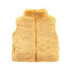 HAOLEI Baby Weste Mäntel Winter Fleece Jacken Jungen Mädchen Kinder Gilet Outfits Schneeanzug Armellos Waistcoat Kleinkind Ärmellose Warmen Fleeceweste NiedlichenFußabdruck Weste Vest Jacke von HAOLEI