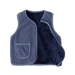 HAOLEI Baby Weste Mäntel Winter Fleece Jacken Jungen Mädchen Kinder Gilet Outfits Schneeanzug Armellos Waistcoat Kleinkind Ärmellose Warmen Fleeceweste NiedlichenFußabdruck Weste Vest Jacke von HAOLEI