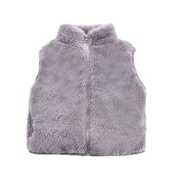 HAOLEI Baby Weste Mäntel Winter Fleece Jacken Jungen Mädchen Kinder Gilet Outfits Schneeanzug Armellos Waistcoat Kleinkind Ärmellose Warmen Fleeceweste NiedlichenFußabdruck Weste Vest Jacke von HAOLEI