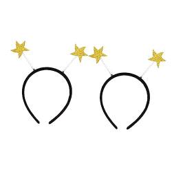 HAPINARY 3st Bandana Stirnband Star Party Gef?lligkeiten Glitzer Stirnband Haarschmuck Glitzer-outfits Für Frauen Stern Kopfschmuck Party-stirnband Kind Kleid Weihnachten von HAPINARY