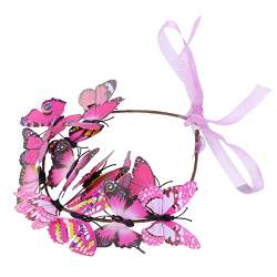 HAPINARY Dreidimensionaler Schmetterlingskranz 3D Schmetterlingskranz Stirnband Für Frauen – Hochzeitsgirlande Haarband Haarseil Europäischer Und Amerikanischer Urlaub Aus von HAPINARY