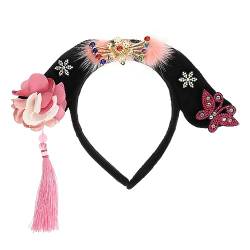 HAPINARY Palace Stirnband Chinesische Haarbänder für Mädchen Perücke Tiara Haargummis Cosplay-Haarband Cosplay-Stirnband höfischer Stil Haarschmuck Zubehör Kopfbedeckung von HAPINARY