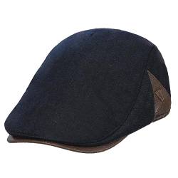 HAPPYPOP Schirmmütze Herren Schiebermütze Driving Cabbie Jagd Flatcap Newsboy Cap Gatsby Herren Hut Barett Schlägermütze Schiebermütze Herren Warm Komfortabel Winter von HAPPYPOP