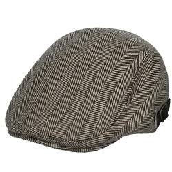 HAPPYPOP Schirmmütze Herren Schiebermütze Driving Cabbie Jagd Flatcap Newsboy Cap Gatsby Herren Hut Barett Schlägermütze Schiebermütze Herren Warm Komfortabel Winter von HAPPYPOP