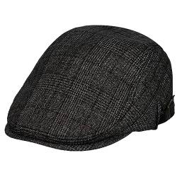 HAPPYPOP Schirmmütze Herren Schiebermütze Driving Cabbie Jagd Flatcap Newsboy Cap Gatsby Herren Hut Barett Schlägermütze Schiebermütze Herren Warm Komfortabel Winter von HAPPYPOP