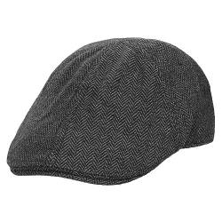 HAPPYPOP Schirmmütze Herren Schiebermütze Driving Cabbie Jagd Flatcap Newsboy Cap Gatsby Herren Hut Barett Schlägermütze Schiebermütze Herren Warm Komfortabel Winter von HAPPYPOP