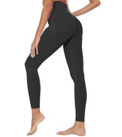 HAPYWER Scrunch Butt Leggings Damen Push up High Waist Sportleggins Bauchweg Kompression Seamless Leggings Blickdicht Booty Lifting Tights Po Gym Sporthose(PhantomSchwarz,L) von HAPYWER