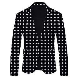 2023 Polka Dot Leopard Print Casual Britische Mode Slim Fit Anzug Herren Jacke Mantel Herren Sportlich Anzüge & Sakkos Für Herren von HAQUOS