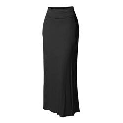 Comfortrock Maxi Lady Nähte Feste Lange Taille Frauen Hoher Bodycon Rock Piercing Banane Weltall Turtle Saugnäpfe Mittelalter Und Bluse von HAQUOS