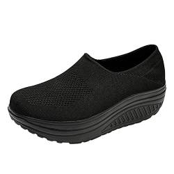 HAQUOS Damen-Schuhe zur Behandlung von Diabetikern, Laufschuhe, Schuhe für Ballenzehen, Schwellungen am Fuß, Arthritis, Ödeme, orthopädische Schuhe, leichte, atmungsaktive, rutschfeste Sportschuhe von HAQUOS