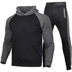 Herren Herbst und Winter zweiteiliger Anzug Sportanzug Freizeit Splice Pullover Hosen Sporttasche Casual Sport Set Herren Anzug Accessoires Set Kinder Anzug Junge Hochzeit Blau von HAQUOS