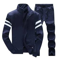 Herren Jogginganzug Trainingsanzug - Atmungsaktiv und Komfortabel Set mit Hoodie Und Hose 2 Piece Hoodie Sporthose Mode Trainingsanzüge Elastische Zweiteiler Herbst Winter outfit von HAQUOS