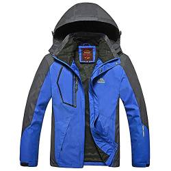 Regenjacke Herren Wasserdicht Atmungsaktiv Mit Kapuze Mit Reißverschluss Regenjacke Männer Leicht Komfortable Wanderjacke Herren Lässig Windbreaker Übergröße Windjacke winterjacke von HAQUOS