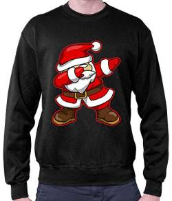 HARIZ Herren Pullover Dab Weihnachtsmann Nikolaus Weihnachten Dab Dabbing Trend Halloween Inkl. Geschenk Karte Schwarz XXL von HARIZ