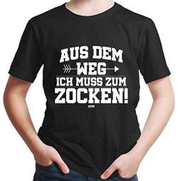 HARIZ Jungen T-Shirt Aus Dem Weg Zocken Gamer Gaming Plus Geschenkkarte Schwarz 164/14-15 Jahre von HARIZ