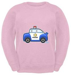 HARIZ Kinder Sweater Polizei Auto Auto Polizei Inkl. Geschenk Karte Rosa 128/7-8 Jahre von HARIZ